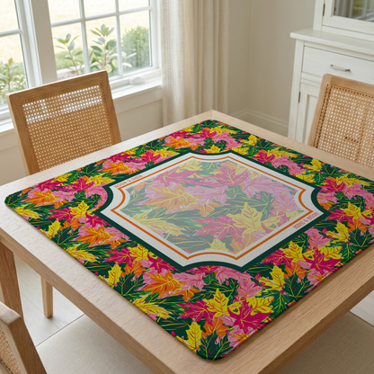 Autumn Leaves Mahjong Mat