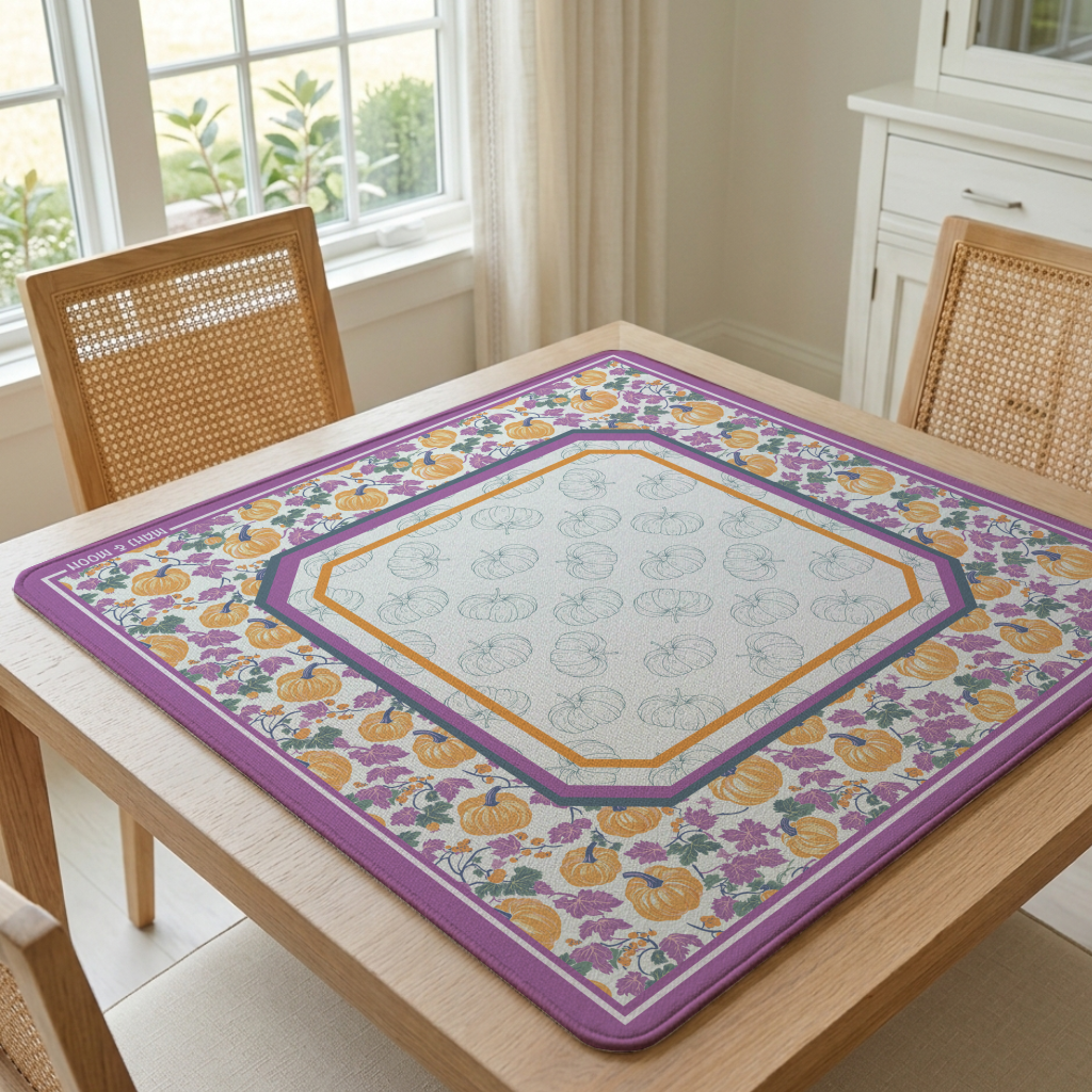 Purple Pumpkin Patch Mahjong Mat