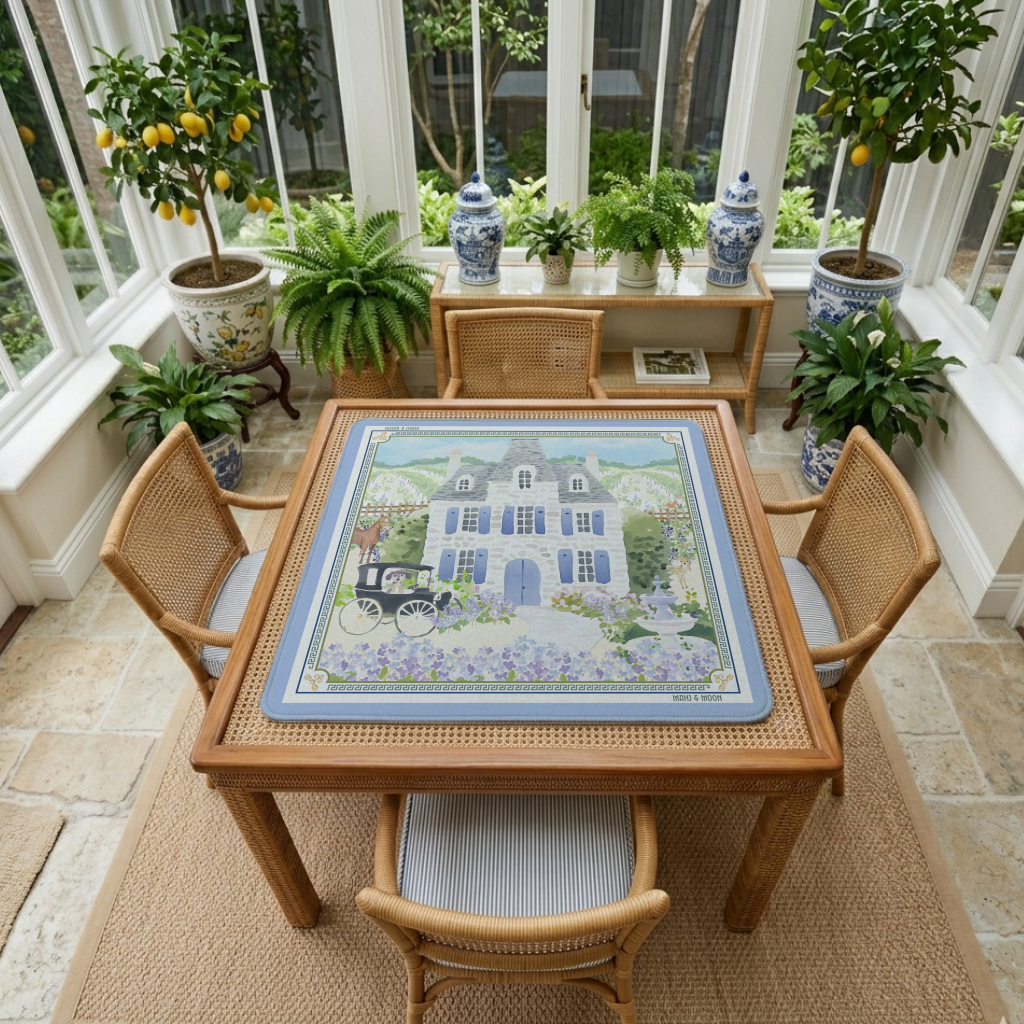 French Country Estate Mahjong Mat