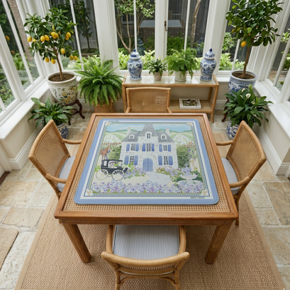 French Country Estate Mahjong Mat