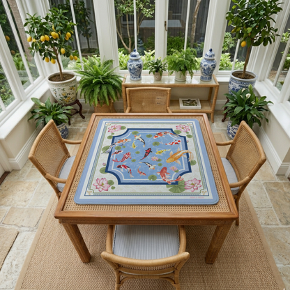 Koi Pond Mahjong Mat