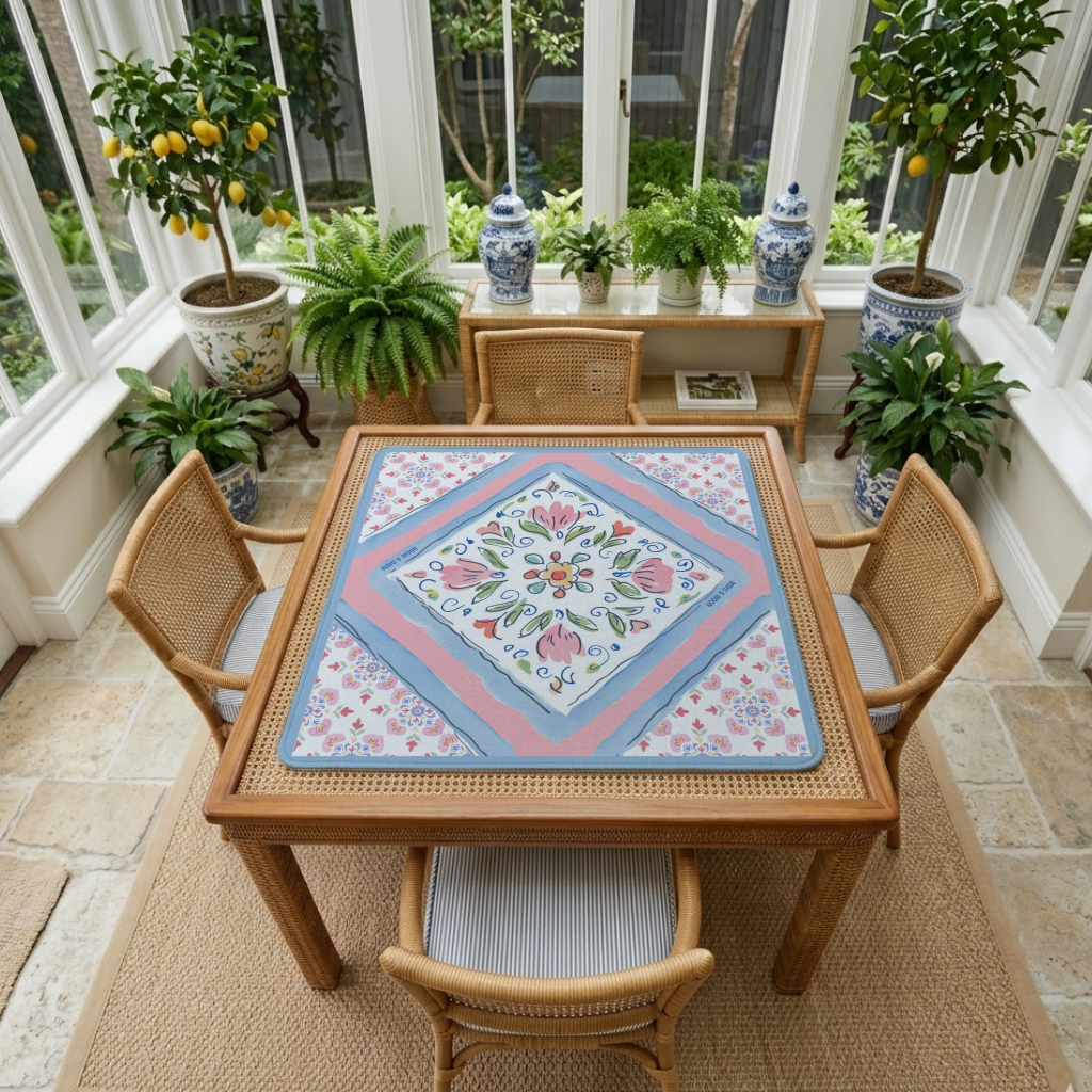 Heirloom Blooms Mahjong Mat