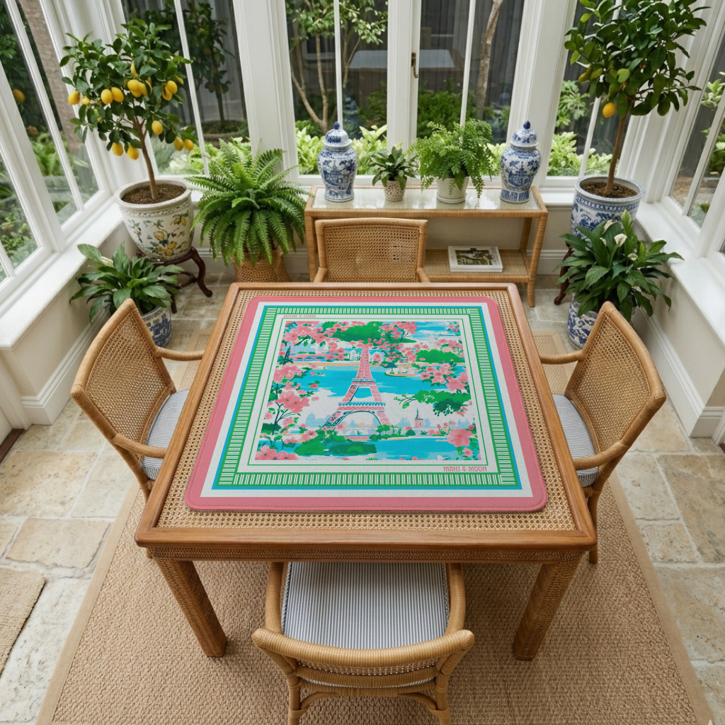 Paris in Bloom Mahjong Mat