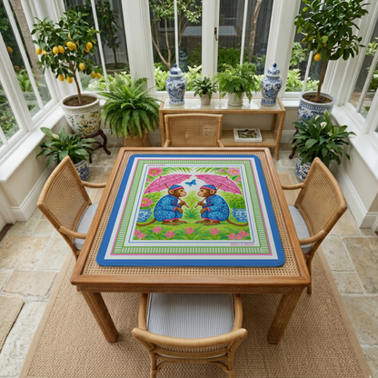 Monkey Garden Mahjong Mat