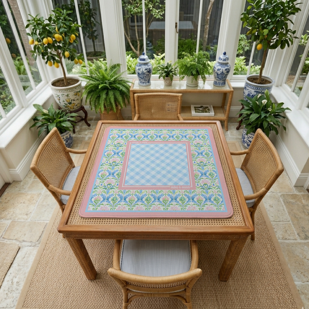 Blush Botanical Mahjong Mat