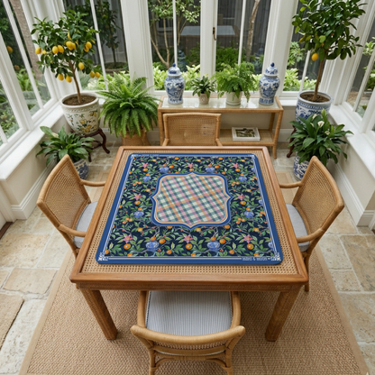 Citrus Chinoiserie Mahjong Mat