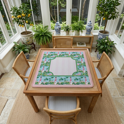 Palm Beach American Mahjong Mat | Bermuda Coastal Playing Mat