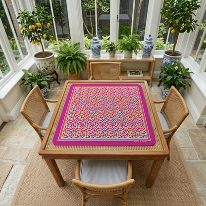 Pink Leopard Mahjong Mat
