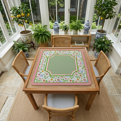 Wildflower Butterfly Mahjong Mat