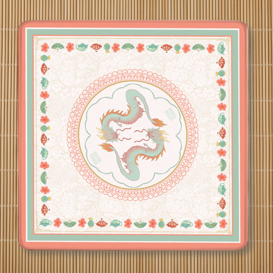 Celestial Dragon Chinoiserie Mahjong Mat