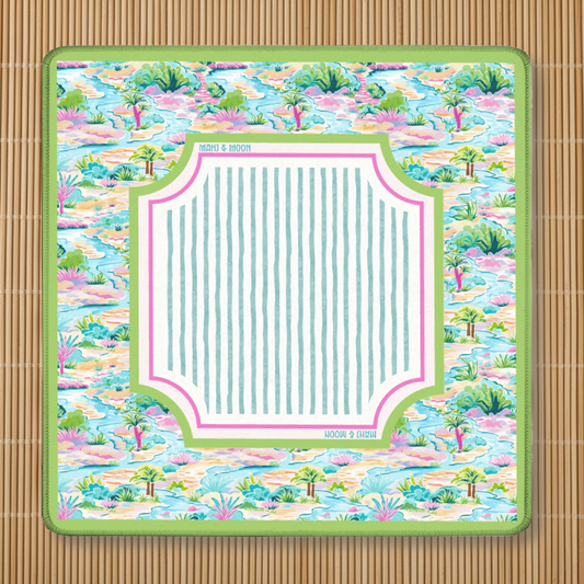 Tropical Island Garden Mahjong Mat