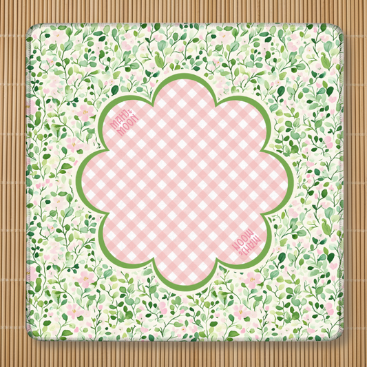 English Garden Gingham Mahjong Mat