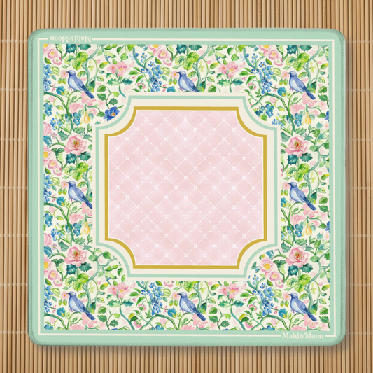 Chinoiserie Bird & Floral Mahjong Table Mat