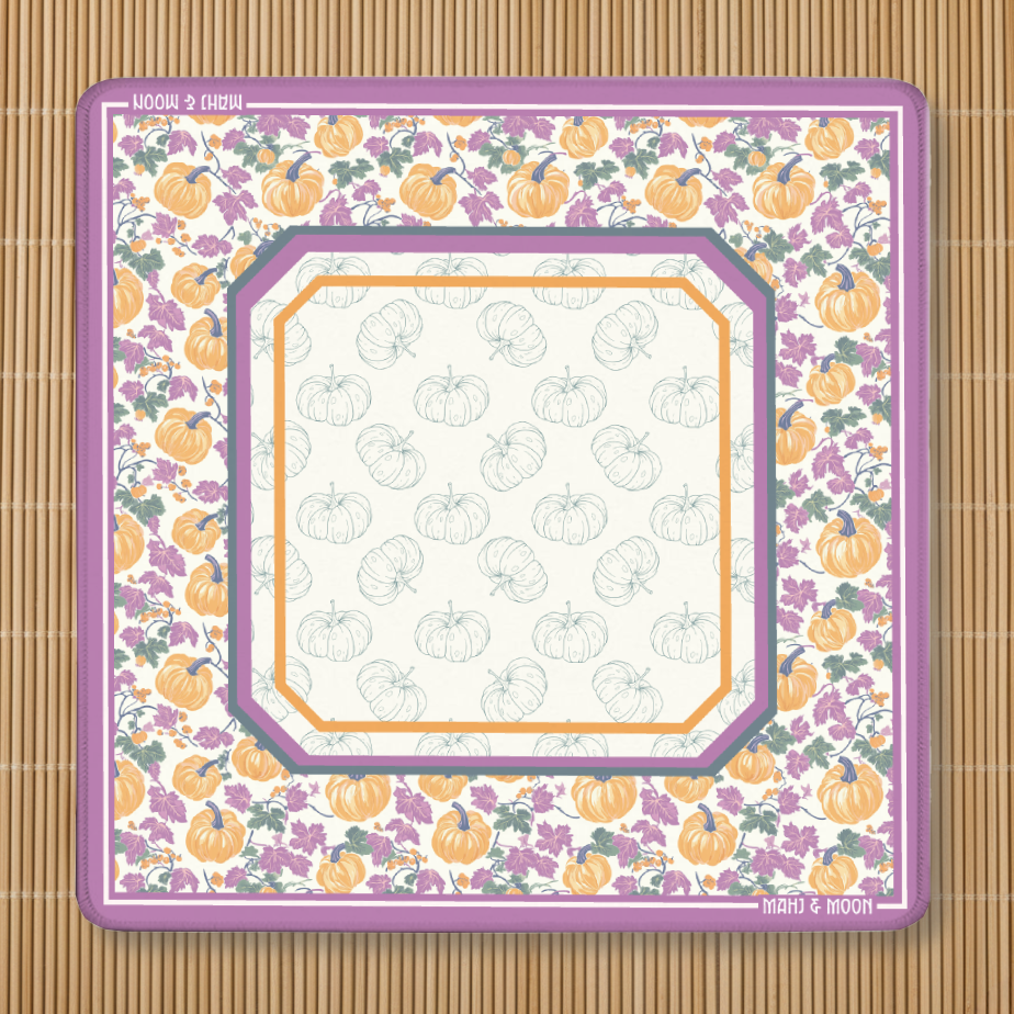 Purple Pumpkin Patch Mahjong Mat