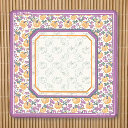 Purple Pumpkin Patch Mahjong Mat