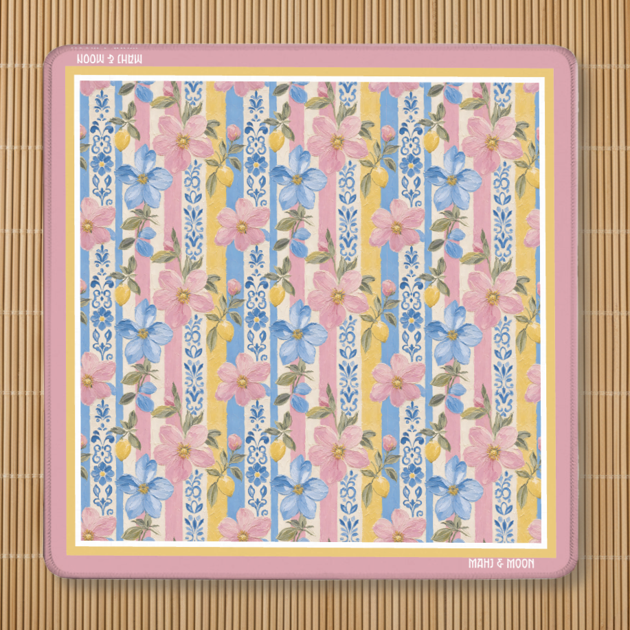 Coastal Bloom Mahjong Mat