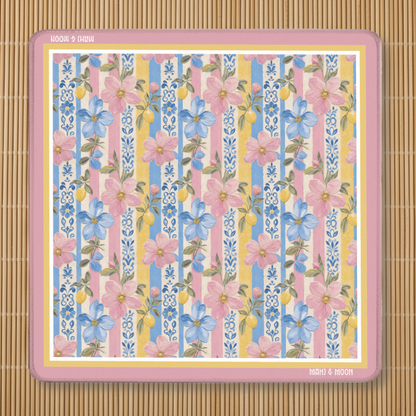 Coastal Bloom Mahjong Mat