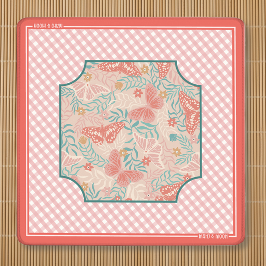 Blush Butterfly Mahjong Mat