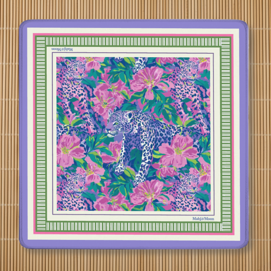 Tropical Leopard Mahjong Mat