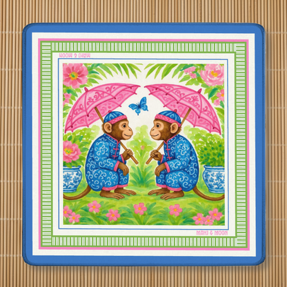 Monkey Garden Mahjong Mat