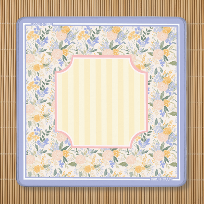 Wildflower American Mahjong Mat | Cottage Garden Floral Playing Mat