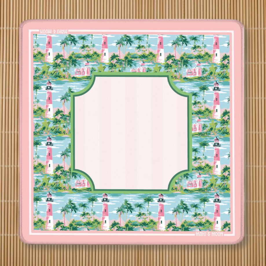 Palm Beach American Mahjong Mat | Bermuda Coastal Playing Mat