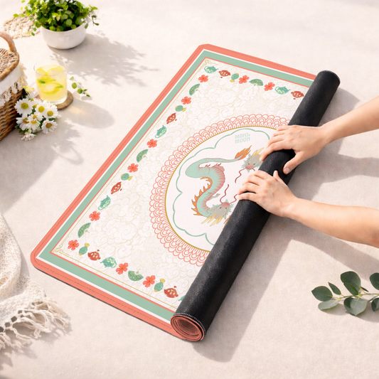 Celestial Dragon Chinoiserie Mahjong Mat