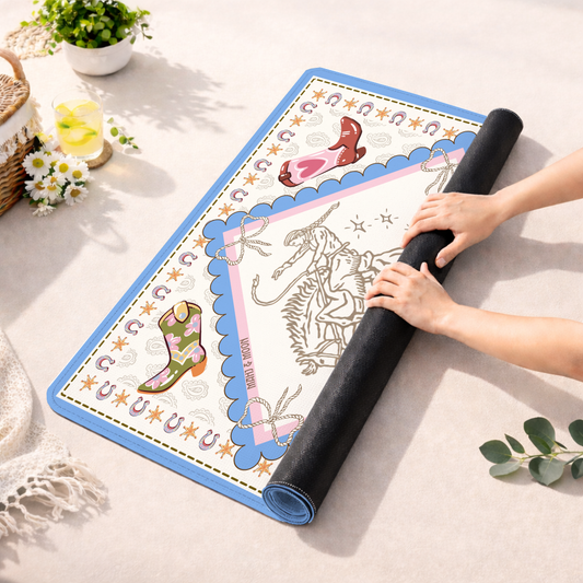 Cowgirl Rodeo Mahjong Mat