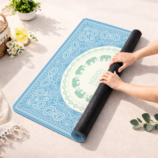 Elephant Paisley Mahjong Mat