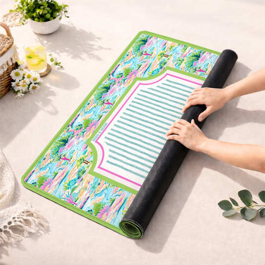 Tropical Island Garden Mahjong Mat
