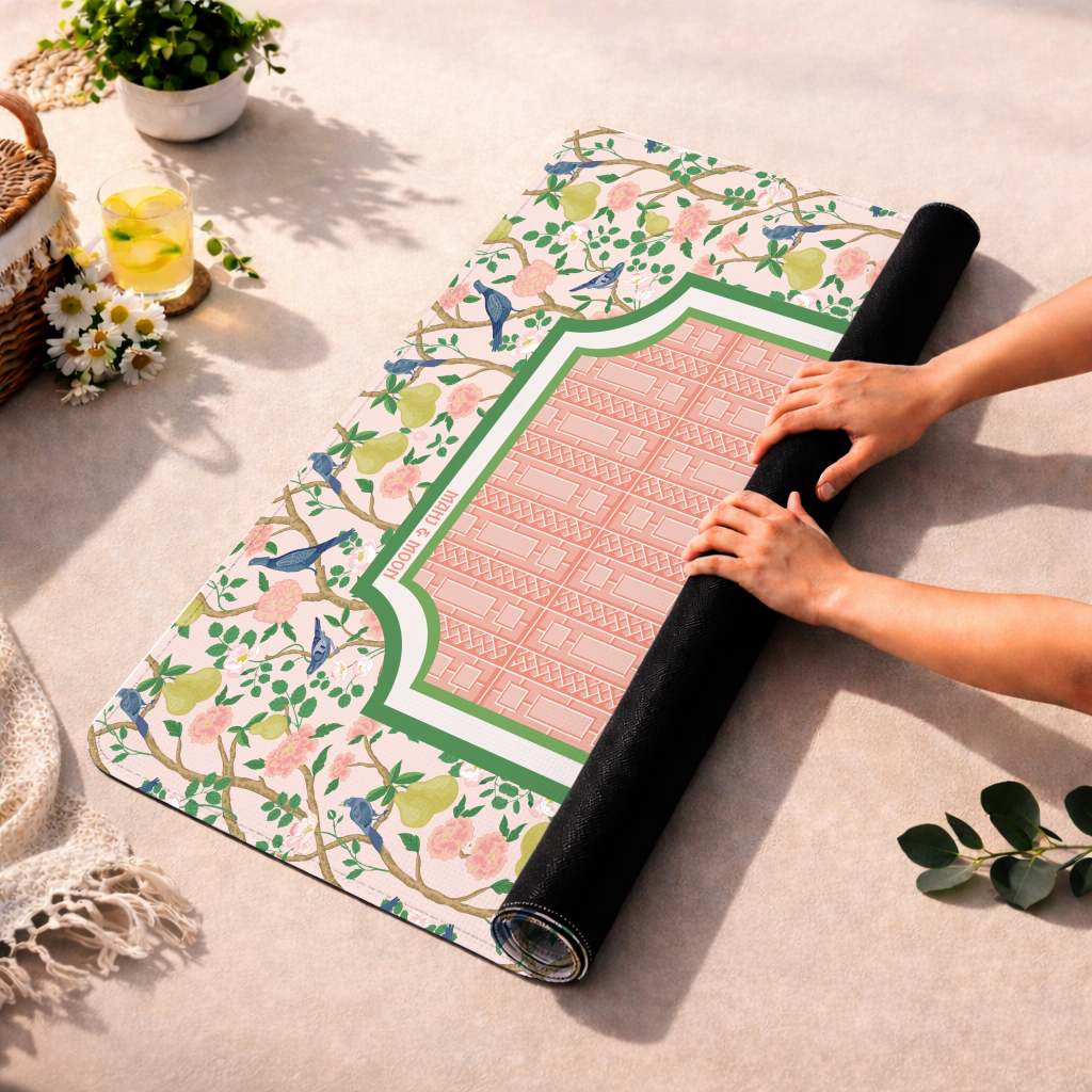Orchard Songbird Mahjong Mat