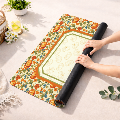 Harvest Pumpkin Thanksgiving Mahjong Mat