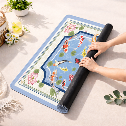 Koi Pond Mahjong Mat