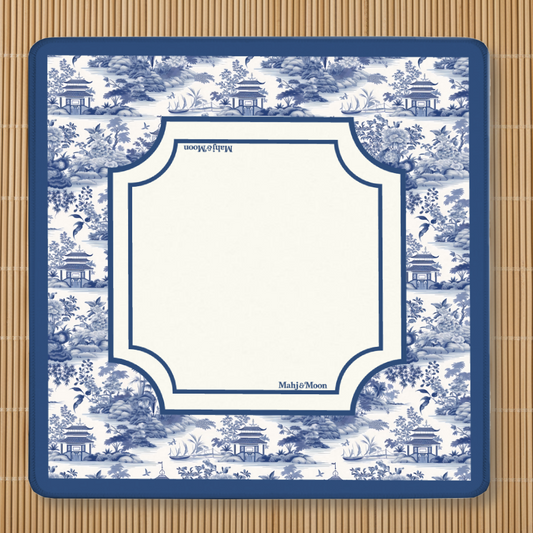 Blue Heritage Toile Mahjong Mat