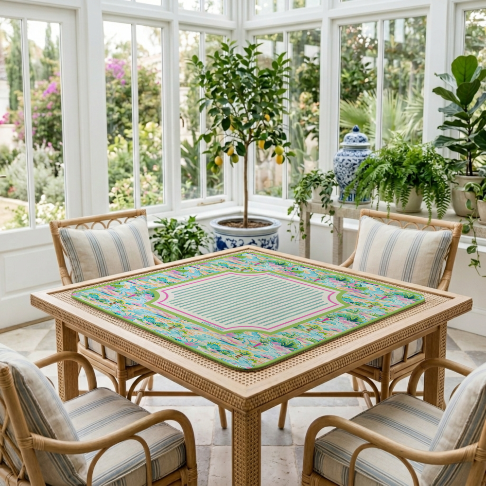 Tropical Island Garden Mahjong Mat