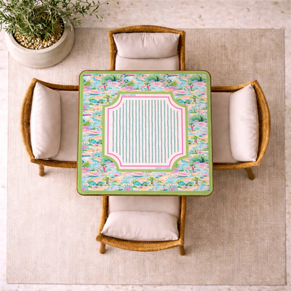 Tropical Island Garden Mahjong Mat