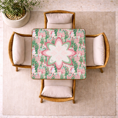 Candy Cane Christmas Village Mahjong Mat