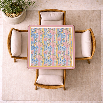 Coastal Bloom Mahjong Mat