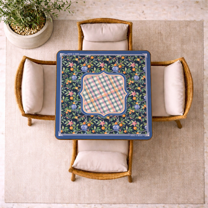 Citrus Chinoiserie Mahjong Mat