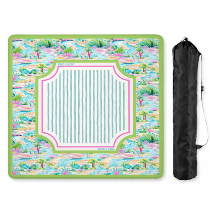 Tropical Island Garden Mahjong Mat