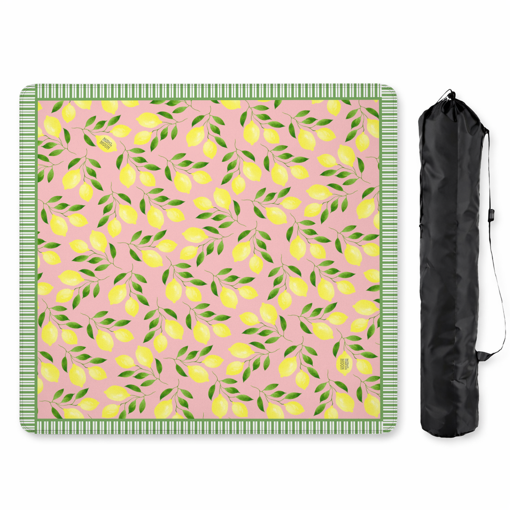 Amongst the Lemon Groves Pink Mahjong Mat