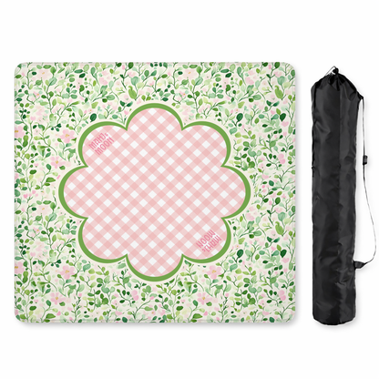 English Garden Gingham Mahjong Mat