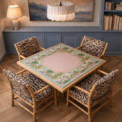 Blue Pastel Palm Beach Mahjong Mat