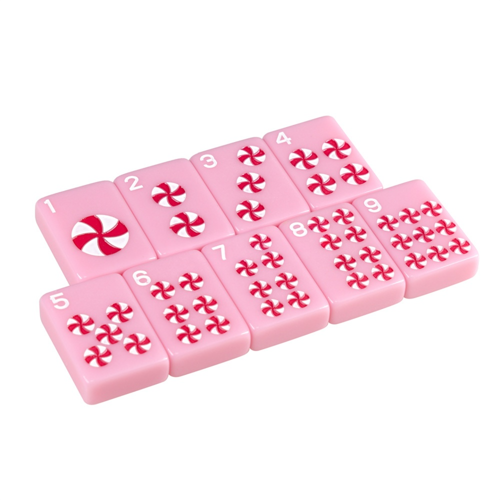 Sugar High Mahjong Set – Pink Candy Mahjong Tiles, Sweet Mahjong Gift